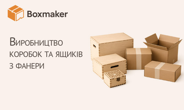 Виробництво коробок та ящиків з фанери. Boxmaker